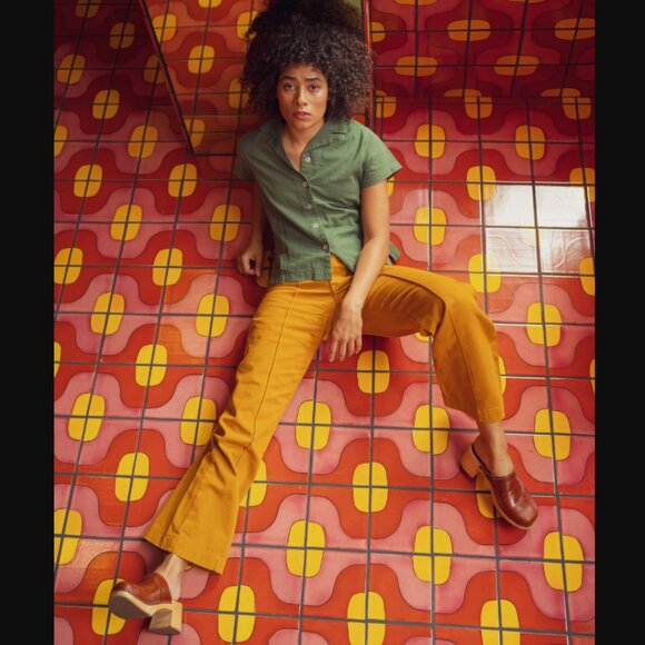 Big Bud Press Western Pants - Spicy Mustard Unisex S - Picture 1 of 8